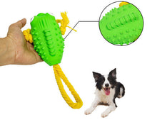 Load image into Gallery viewer, Dog Squeaky Toys Chew Puppy Rubber Rope Toy Durable Aggressive Chewers Pet Fish