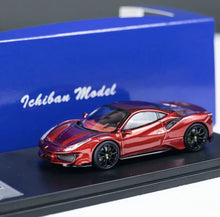 Load image into Gallery viewer, Ichilan 1:64 Red Novitec 488 Pista Racing Sports Model Diecast Metal Car New Collection