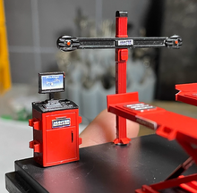Load image into Gallery viewer, 1:64 Red Wheel Alignment Machine Garage Display Scene Model Resin For Car New
