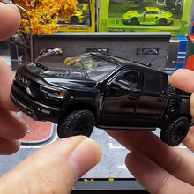 Load image into Gallery viewer, Shadow 1:64 Black Ram 1500 TRX Pickup Truck Model Diecast Metal Car New Collection