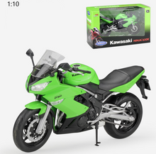 Load image into Gallery viewer, WELLY 1:10 Ninja 650R Sports Racing Heavy Model Diecast Metal Motorcycle