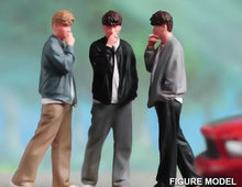 Load image into Gallery viewer, 1:64 Painted Figure Model Miniature Resin Diorama Sand Smoking Boy Man Casual