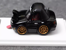Load image into Gallery viewer, MJ 1:64 Black Miata MX5 Mini Cute Q Type Sports Model Diecast Resin Car New Collection