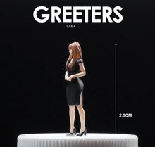 Load image into Gallery viewer, 1:64 Painted Figure Mini Model Toy Miniature Car Scenes Resin Lady Woman Chi-pao