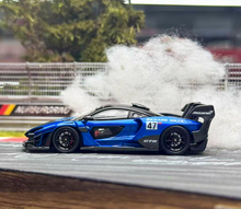 Load image into Gallery viewer, CM 1:64 Blue Senna GTR #47 Racing Sports Model Diecast Metal Car New Collection