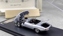 Load image into Gallery viewer, GFCC 1:64 Silver 1961 E Type Roadster Convertible Model Diecast Metal Car New
