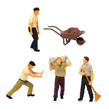 Load image into Gallery viewer, 1:64 Painted Figure Mini Model Miniature Resin Diorama Construction Worker Man