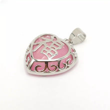 Load image into Gallery viewer, Nature Jade Heart Pendant Necklace Gift Jewelry charm Blessing Fortune Lucky j
