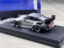 Load image into Gallery viewer, SW 1:64 Silver Varnish RWB 993 Racing Sports Model Diecast Metal Car BN