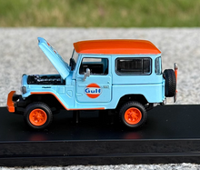 Load image into Gallery viewer, HF 1:64 Gulf Land Cruiser FJ40 SUV Sports Model Toy Diecast Metal Car BN