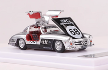Load image into Gallery viewer, BSC 1:64 Silver 1955 300SL #68 Coupe Sport Classic Model Diecast Metal Car New Collection