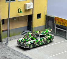 Load image into Gallery viewer, ZF 1:64 300SL W198 Camo Classic Sports Model Diecast Metal Car New
