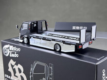 Load image into Gallery viewer, MT 1:64 Black LB H300 Flatbed Tow Truck Custom Model Diecast Metal Car New Collection
