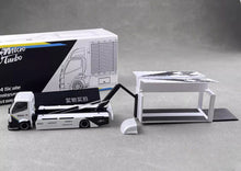 Load image into Gallery viewer, MT 1:64 White H300 Box Truck Custom Sports Model Diecast Metal Car New Collection