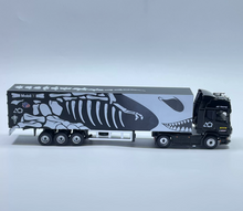Load image into Gallery viewer, CC 1:64 Black Dinosaur Scania Container Truck Model Diecast Metal Car New Collection