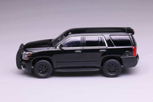 Load image into Gallery viewer, 1:64 596 Black 2015 Tahoe Police Full SUV Sports Model Diecast Metal Car New Collection