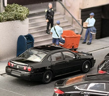 Load image into Gallery viewer, 1:64 596 Black Police Impala Ⅷ Sedan Sports Model Diecast Metal Car New Collection