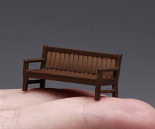 Load image into Gallery viewer, 1:64 Painted Figure Model Miniature Resin Diorama Oil Drum Road Sign Bench Set