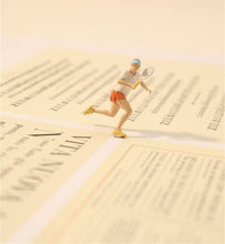 Load image into Gallery viewer, 1:64 Painted Figure Model Miniature Resin Diorama Sand Tennis Sports Outdoor Toy