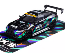 Load image into Gallery viewer, TM 1:64 Black HKS M4 Coupe Racing Sports Model Diecast Metal Car New Collection