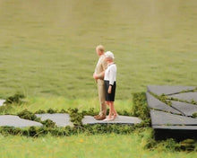 Load image into Gallery viewer, 1:64 Painted Figure Model Miniature Resin Diorama Sand Santa Old Folk Couple Toy