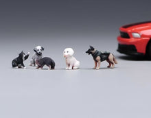 Load image into Gallery viewer, 1:64 Painted Figure Model Miniature Resin Diorama Sand Cats and Dogs Set Pet Toy