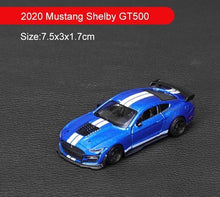 Load image into Gallery viewer, Bburago 1:64 Blue 2020 Ford Shelby GT500 Racing Sports Model Toy Diecast Metal Car