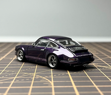 Load image into Gallery viewer, Zincit 1:64 Purple 911 964 Singer Coupe Sports Model Diecast Metal Car New Collection