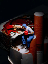 Load image into Gallery viewer, 1:64 Painted Figure Mini Model Miniature Resin Diorama Painter Worker Graffiti