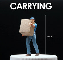 Load image into Gallery viewer, 1:64 Painted Figure Mini Model Toy People Miniature Car Scenes Resin Carrier man