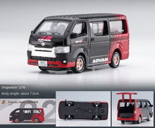 Load image into Gallery viewer, ZD TINY 1:76 Black Advan Delivery Hiace Van Model Toy Metal Car BN