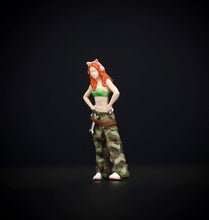 Load image into Gallery viewer, 1:64 Painted Figure Model Miniature Resin Diorama Sand Repairer Girl Lady Hot