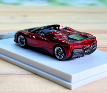 Load image into Gallery viewer, SOLO 1:64 Red SF90 Convertible Super Racing Sports Model Diecast Metal Car New