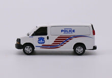 Load image into Gallery viewer, 1:64 596 Washington Police MPDC Express 3500 Van Model Diecast Metal Car New Collection