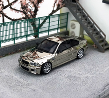 Load image into Gallery viewer, SH 1:64 Plating Silver M3 E46 Coupe Racing Sports Model Diecast Metal Car New