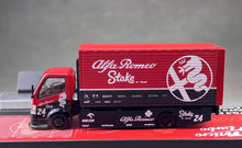 Load image into Gallery viewer, MT 1:64 Red Romeo H300 Box Truck Custom Sports Model Diecast Metal Car New Collection