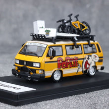 Load image into Gallery viewer, Mortal 1:64 Yellow VW T3 Multi Van Camper Sport Model Diecast Metal Car BN