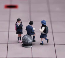 Load image into Gallery viewer, 1:64 Painted Figure Model Miniature Resin Diorama Toy Sand Uniform Student Kids