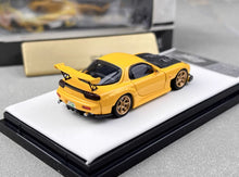 Load image into Gallery viewer, TM 1:64 JDM Yellow FD RX7 RE Amemiya Racing Sports Model Diecast Metal Car New