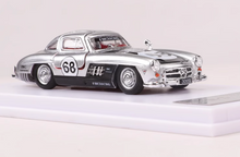 Load image into Gallery viewer, BSC 1:64 Silver 1955 300SL #68 Coupe Sport Classic Model Diecast Metal Car New Collection