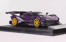 Load image into Gallery viewer, SCArt 1:64 Purple Intensa Emozione IE Racing Sport Model Diecast Metal Car New