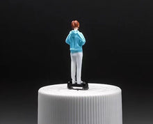 Load image into Gallery viewer, 1:64 Painted Figure Mini Model Miniature Car Scenes Resin Toy Balanced Car Girl