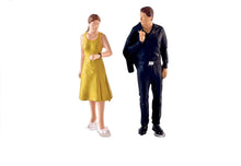 Load image into Gallery viewer, 1:64 Painted Figure Model Miniature Resin Diorama Yellow Dress Lady Suit Man Toy New