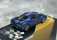 Load image into Gallery viewer, TOC 1:64 Blue FE458 Speciale Sports Model Diecast Metal Car New Collection