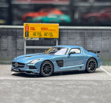 Load image into Gallery viewer, Tarmac 1:64 Ice Blue Benz SLS AMG Coupe Sports Model Diecast Metal Car BN