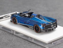 Load image into Gallery viewer, 1:64 Flame Blue Huayra BC Convertible Sports Model Diecast Resin Car New Collection