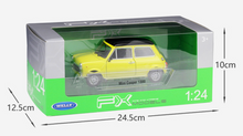 Load image into Gallery viewer, WELLY 1:24 Mini Copper 1300 Classic Sports Model Diecast Metal Car Display