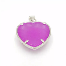 Load image into Gallery viewer, Nature Jade Heart Pendant Necklace Gift Jewelry charm Blessing Fortune Lucky f