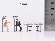 Load image into Gallery viewer, 1:64 Painted Figure Model Miniature Resin Diorama Sweet Couple Lovers Man Lady