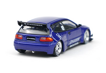Load image into Gallery viewer, Poprace 1:64 Blue Civic EG6 SIR Pandem Hatchback Model Diecast Metal Car New Collection